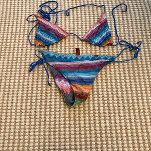 Missoni Vibrant Striped Bikini Set